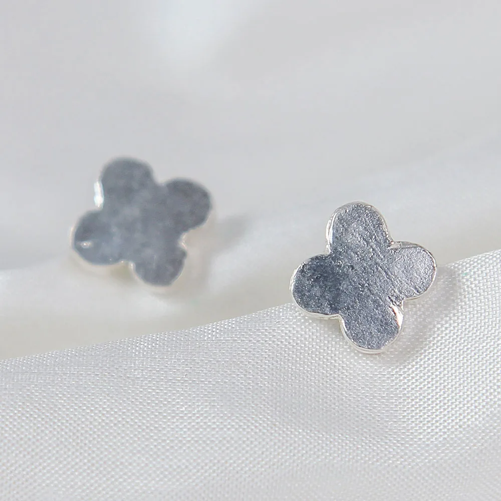 Begonia Silver Earrings - Jewelry - View 1