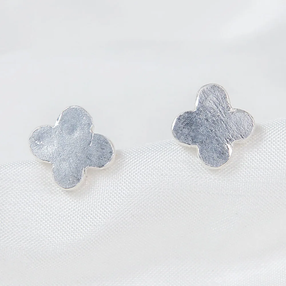 Begonia Silver Earrings - Jewelry - View 2