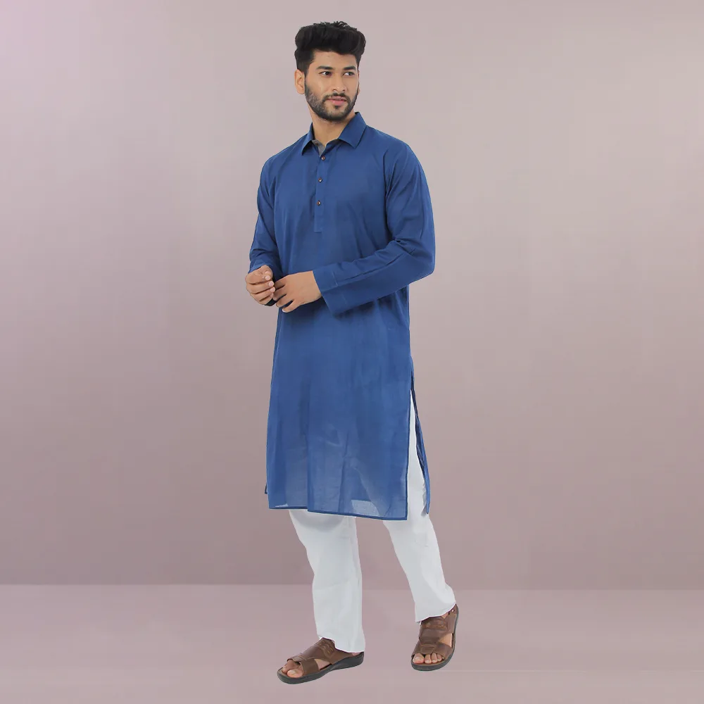 Ebony cotton panjabi - Men - View 3