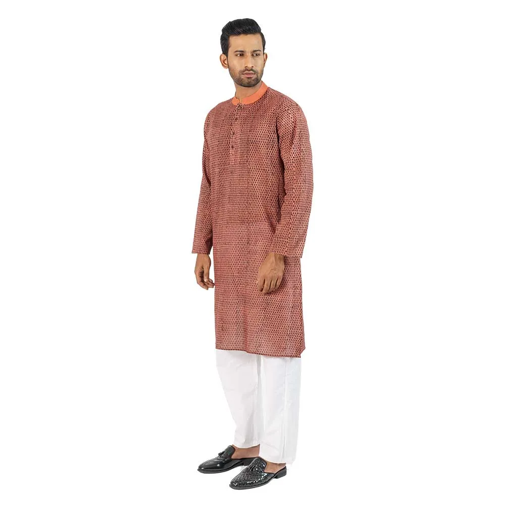 Cuprite cotton panjabi - Men - View 5